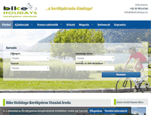 Tablet Screenshot of bikeholidays.hu
